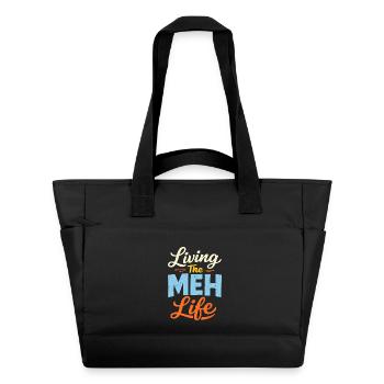 Sarcasm – Enjoying life to the fullest – L - Water-Repellent Padded Bag - black - Front