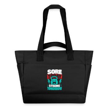 Courbatures aujourd’hui Forte demain Forme physique - Sac matelassé déperlant - noir - Devant
