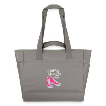 Vintage sneakers - Sac matelassé déperlant - gris - Devant