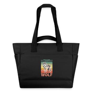 Wolf - Water-Repellent Padded Bag - black - Front