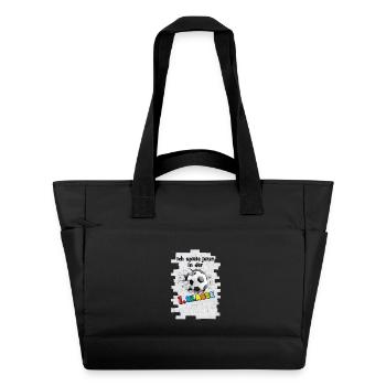 School Enrollment - 1st Grade - Football Wall Breakthrough - Water-Repellent Padded Bag - black - Front