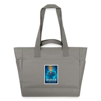 Blue Aura Warrior - Water-Repellent Padded Bag - grey - Front