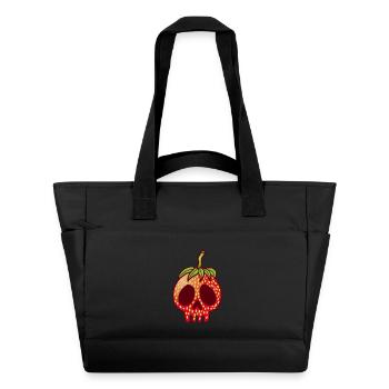 Crâne de fraise - Sac matelassé déperlant - noir - Devant