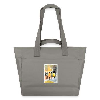 Mode populaire - Sac matelassé déperlant - gris - Devant