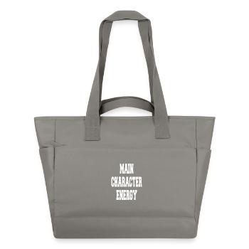 Main Character Energy - Water-Repellent Padded Bag - grey - Front