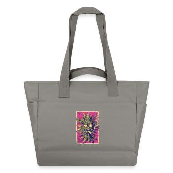 Spiritueux de cannabis dans le style PopArt - Sac matelassé déperlant - gris - Devant