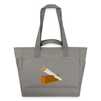 Charpentier de scie - Sac matelassé déperlant - gris - Devant