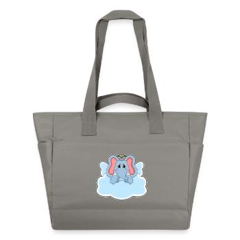 Elephant Angel Wings - Water-Repellent Padded Bag - grey - Front