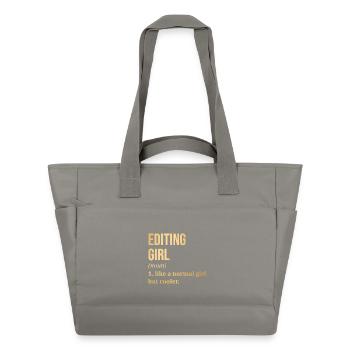 éditeur - Sac matelassé déperlant - gris - Devant