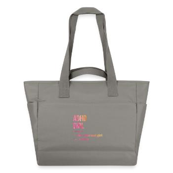 TDAH - Sac matelassé déperlant - gris - Devant
