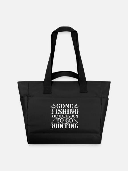 Erst fischen, dann jagen - Wasserabweisende Padded Bag - Schwarz