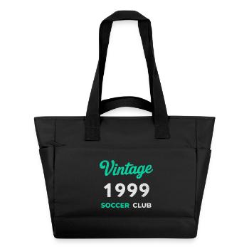 Vintage 1999 – Soccer Club Retro Geburtsjahr - Wasserabweisende Padded Bag - Schwarz - Vorne