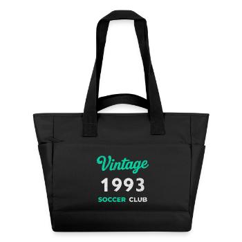 Vintage 1993 – Soccer Club Retro Birth Year - Water-Repellent Padded Bag - black - Front