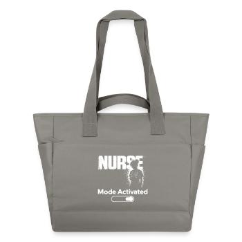 Nurse Mode Activated Shirt Funny Nurse Gift - Water-Repellent Padded Bag - grey - Front