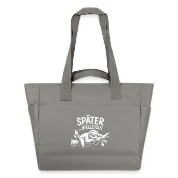 Später Vielleicht Sloth - Wasserabweisende Padded Bag - Grau - Vorne