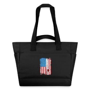 July 4 Fishing - Water-Repellent Padded Bag - black - Front