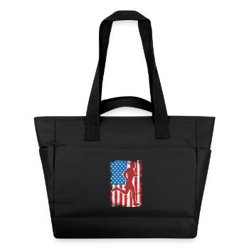 July 4 USA Running - Water-Repellent Padded Bag - black - Front