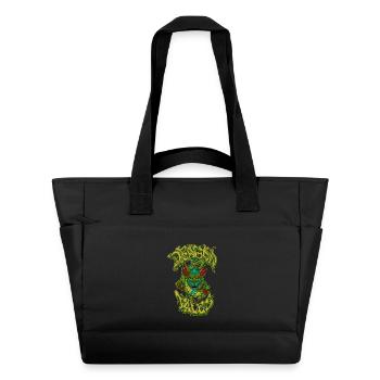 Dragon Tales – Mythisches östliches Drachen-Kunstwerk - Wasserabweisende Padded Bag - Schwarz - Vorne