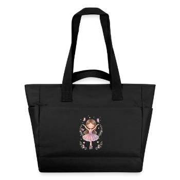 Ballerina Girl – Charmante création de ballet avec étoile - Sac matelassé déperlant - noir - Devant