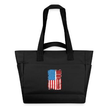 US Patriotischer Maler - Wasserabweisende Padded Bag - Schwarz - Vorne