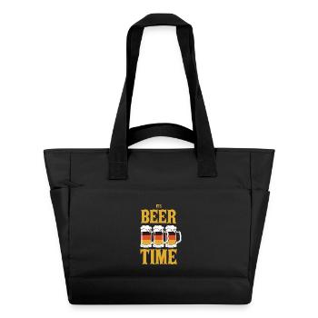 Funny beer saying - Water-Repellent Padded Bag - black - Front