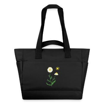 kamille mit sonne - Wasserabweisende Padded Bag - Schwarz - Vorne