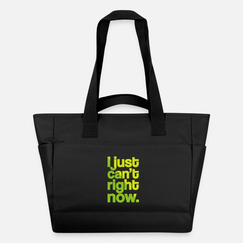 Je ne peux tout simplement pas (sombre) - Sac matelassé déperlant - noir