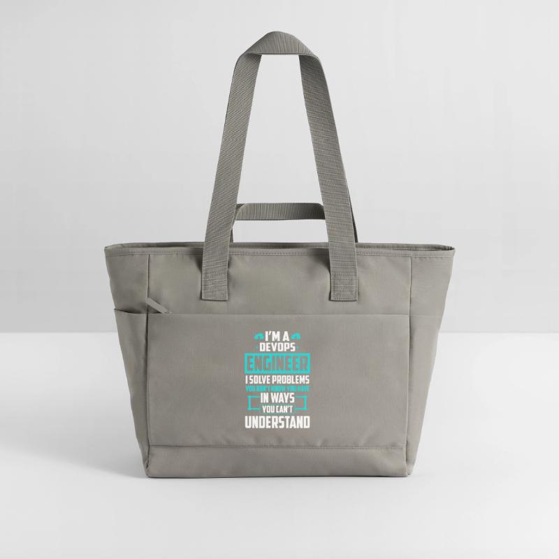 DevOps Engineer I Solve Problems You Cant Water-Repellent Padded Bag