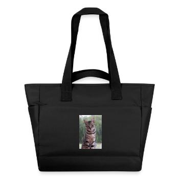 Cat Kitten - Water-Repellent Padded Bag - black - Front