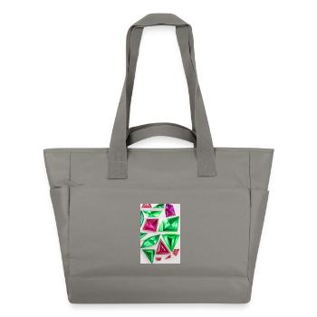 Pierres précieuses - Sac matelassé déperlant - gris - Devant