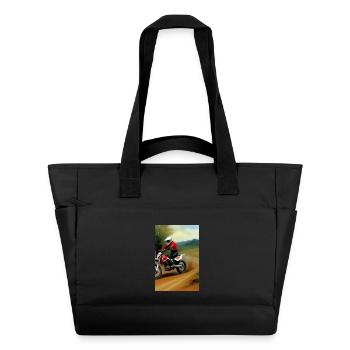 Motocross Riding - Water-Repellent Padded Bag - black - Front