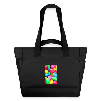 Bunte Bonbons - Wasserabweisende Padded Bag - Schwarz - Vorne