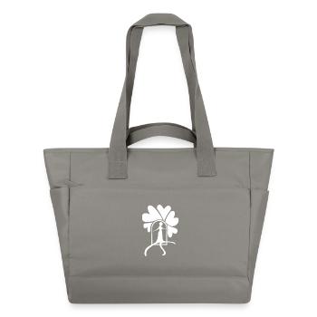 Step out white - Water-Repellent Padded Bag - grey - Front