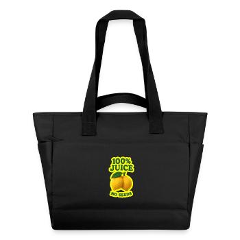 100% Juice NO SEEDS - Water-Repellent Padded Bag - black - Front