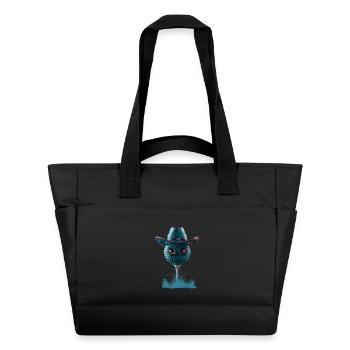 Eyes of the Jungle: Der Cowboy-Golfball - Wasserabweisende Padded Bag - Schwarz - Vorne