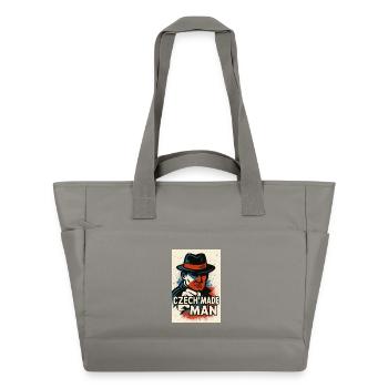 Tschechischer Mann - Wasserabweisende Padded Bag - Grau - Vorne