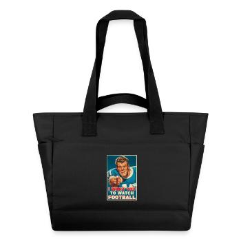 Football américain - Sac matelassé déperlant - noir - Devant