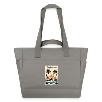 Timimoun Sahara Palmier et Cavalier - Sac matelassé déperlant - gris - Devant