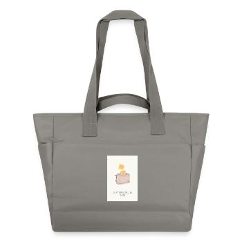Tout sera foutu – Affiche drôle de cuisine - Sac matelassé déperlant - gris - Devant