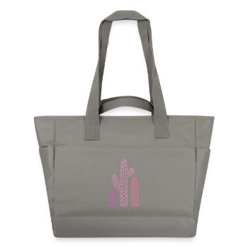 Chemise en cactus colorée – style désertique bohème - Sac matelassé déperlant - gris - Devant