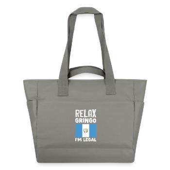 Guatemala Flag T-Shirt Pride & Home Chapín - Water-Repellent Padded Bag - grey - Front