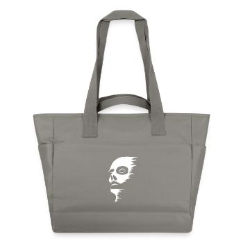Ghostly face - Water-Repellent Padded Bag - grey - Front