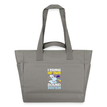 Public Fart Funny Inappropriate - Water-Repellent Padded Bag - grey - Front