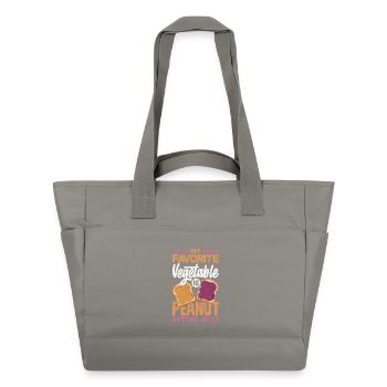 Look Partner Beurre de Cacahuète & Confiture Design - Sac matelassé déperlant - gris - Devant