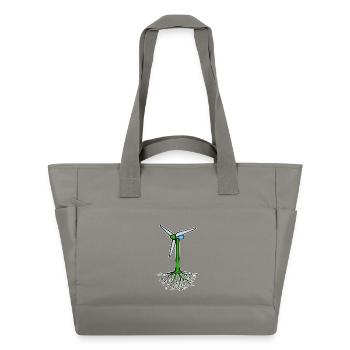 Earth Tree Environmental Protection Global Warming Environment Nature - Water-Repellent Padded Bag - grey - Front