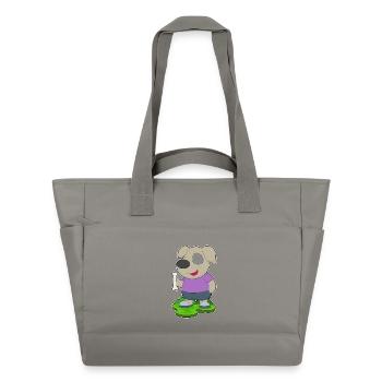 Os de chien - Sac matelassé déperlant - gris - Devant