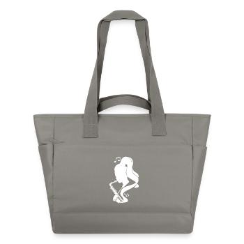 Croquis de saxophoniste - Sac matelassé déperlant - gris - Devant