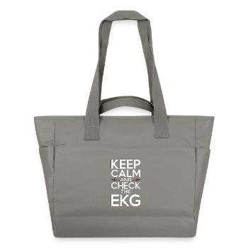 Cardiac Tech Keep Calm And Check Cardiac Imaging - Wasserabweisende Padded Bag - Grau - Vorne