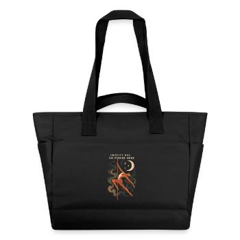 Floating Pole Dance Woman – Gravity has no power - Water-Repellent Padded Bag - black - Front