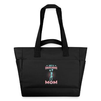 Cheerleading Mom Motivational Design - Water-Repellent Padded Bag - black - Front